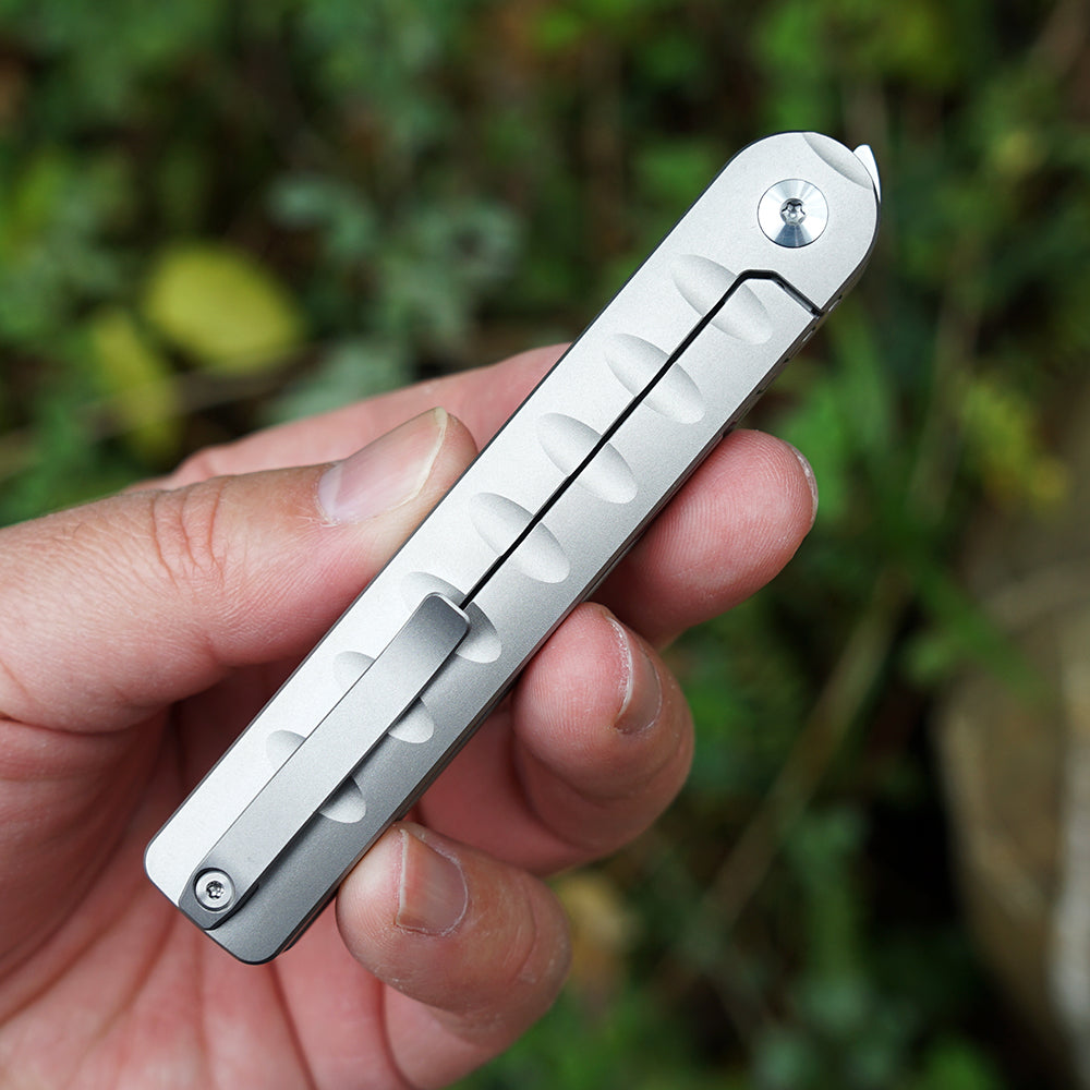 Pipefish MK-16(SW) M390 Blade Tiguass Design Front Opening Stone Washing