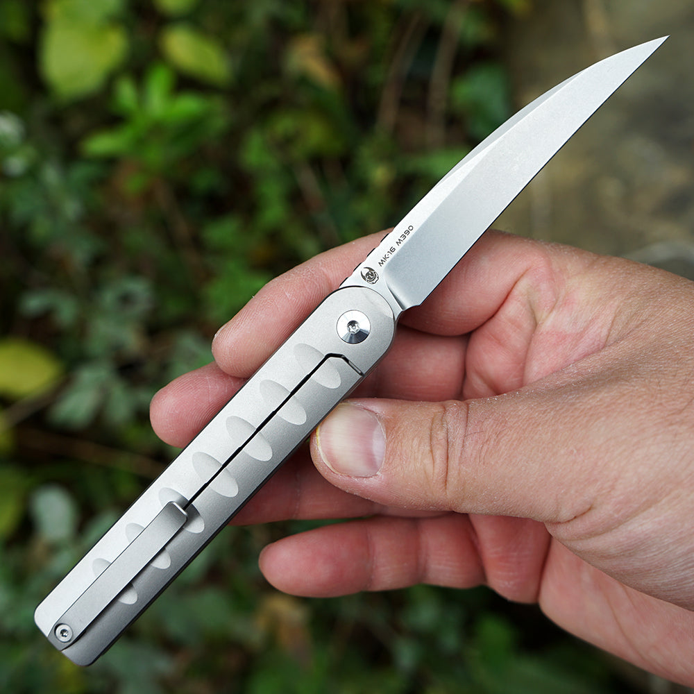 Pipefish MK-16(SW) M390 Blade Tiguass Design Front Opening Stone Washing
