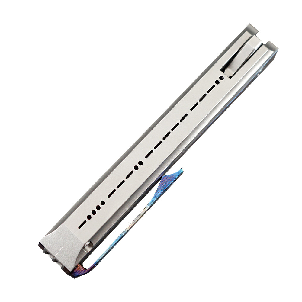 MK-15(C) M390 Half Sided Titanium Alloy+Titanium Damascus Patch