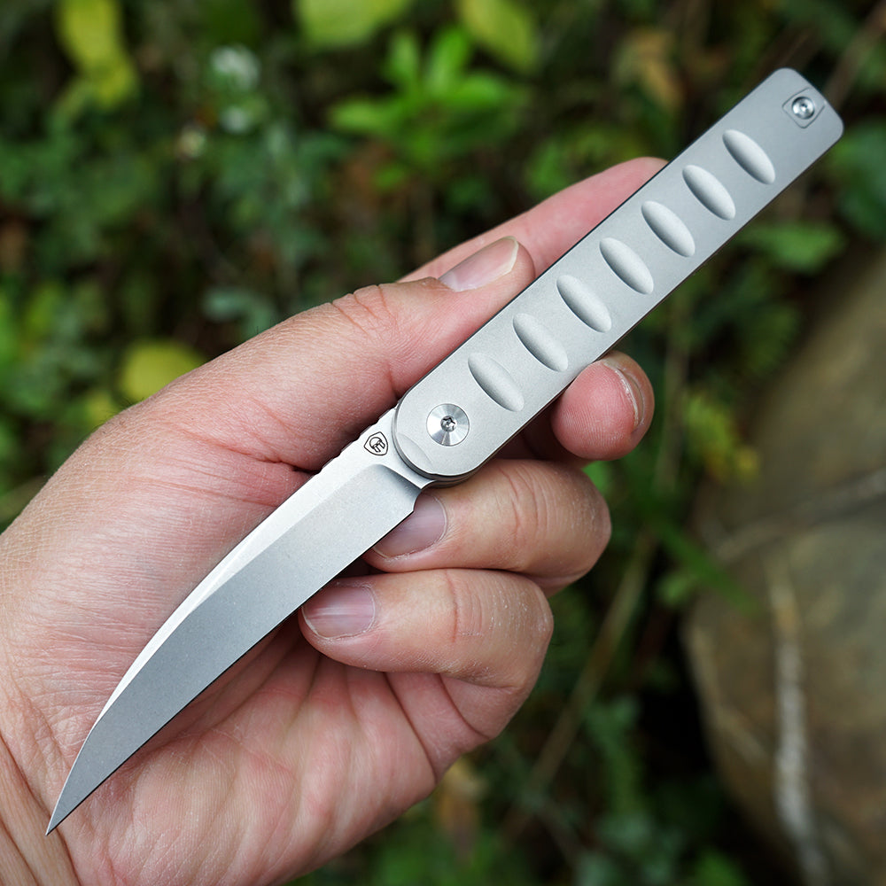 Pipefish MK-16(SW) M390 Blade Tiguass Design Front Opening Stone Washing