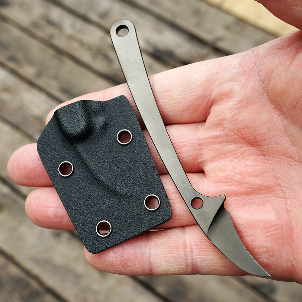 MK-17 14C28N/M390 Steel Mini Claw Knife Stone Washing/DLC