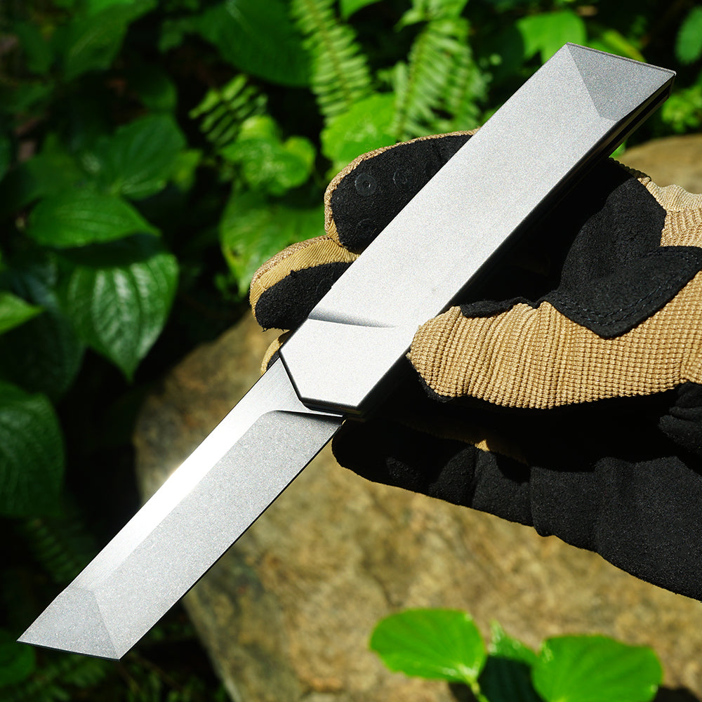 Mocenary MK-05(B) DLC Original No-Screw M390 Steel Folding Pocket Knife Outdoor Camping Gear Mortise-Tenon Quick-Release EDC