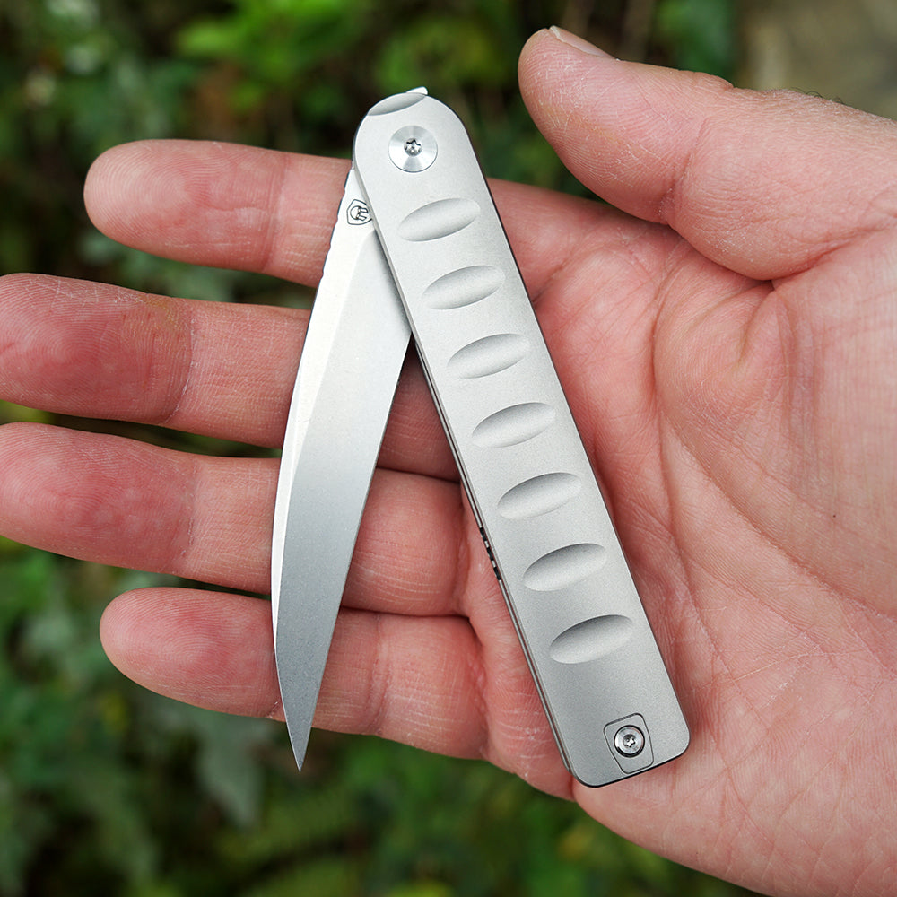 Pipefish MK-16(SW) M390 Blade Tiguass Design Front Opening Stone Washing