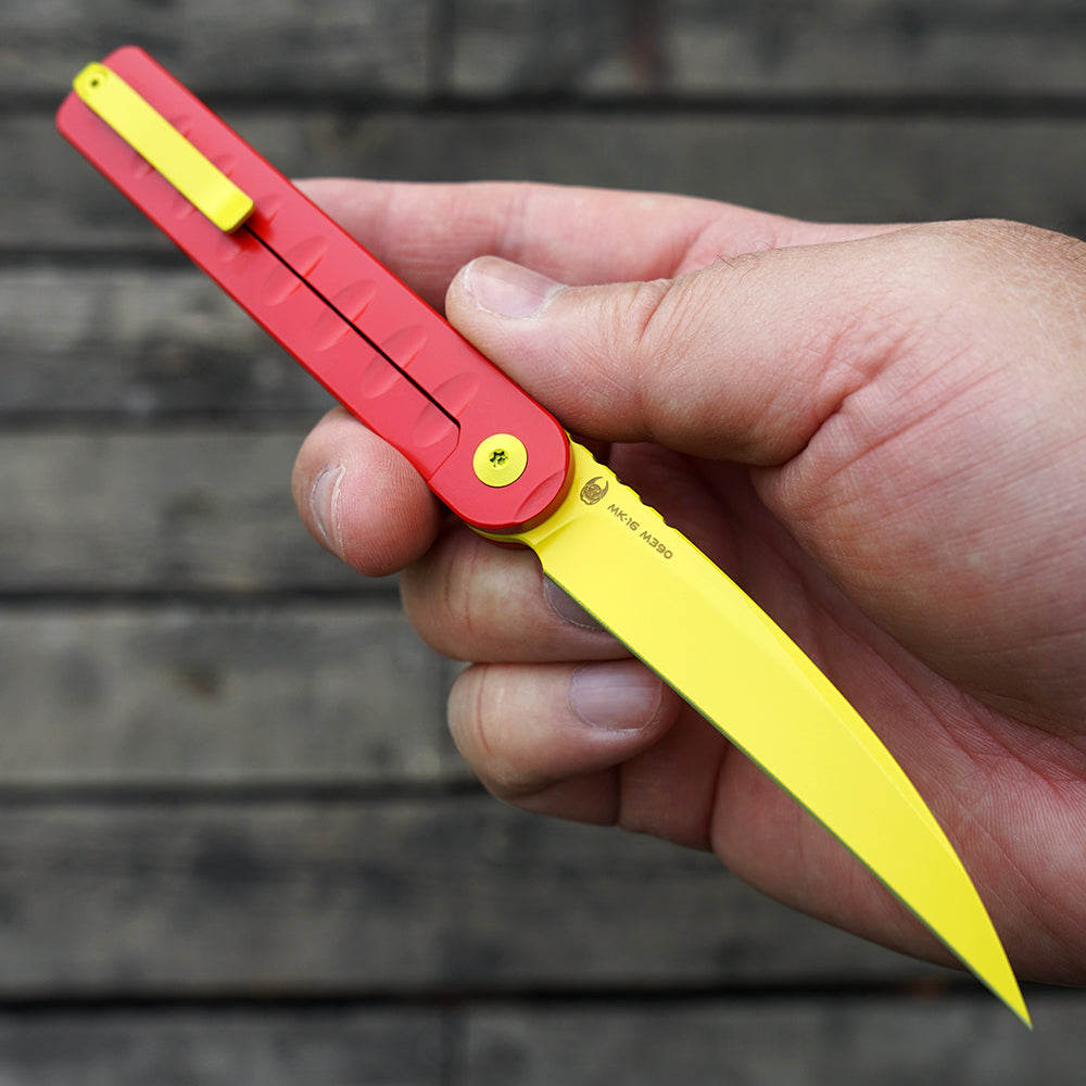 Pipefish(Mk-16(Rs) M390 Blade Special Edition Cerakote Ceramic Coating,Only 6 In Quantity