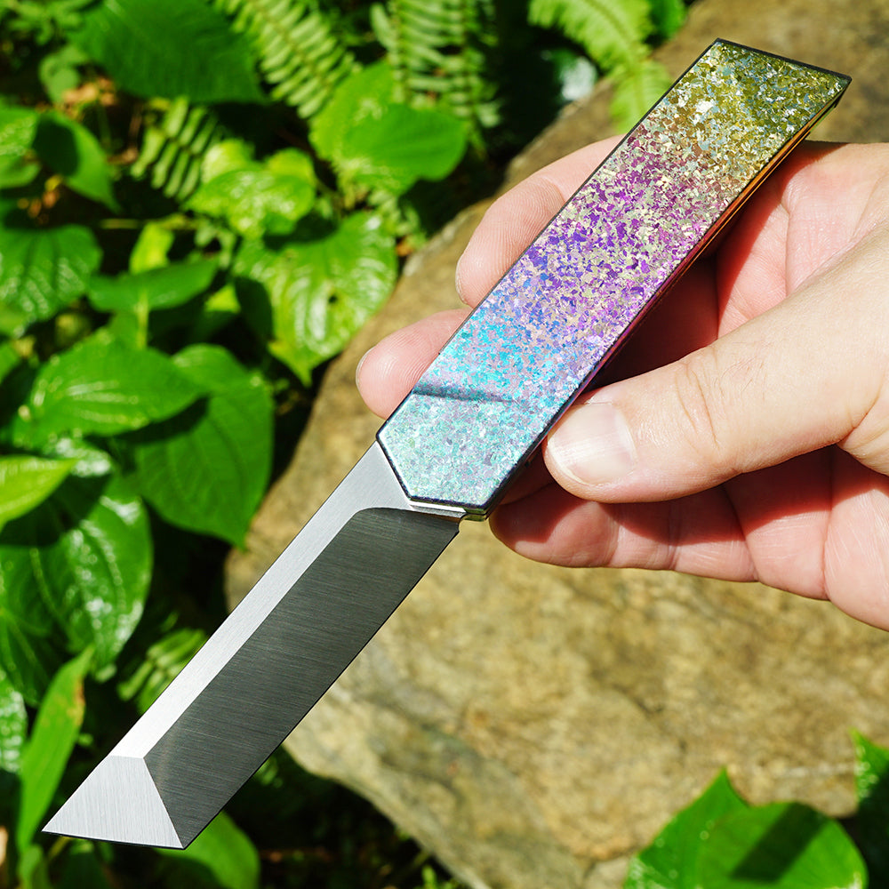 Mocenary MK-05(C) Original No-Screw M390 Blade Folding Pocket Knife Outdoor Camping Gear Mortise-Tenon Quick-Release EDC