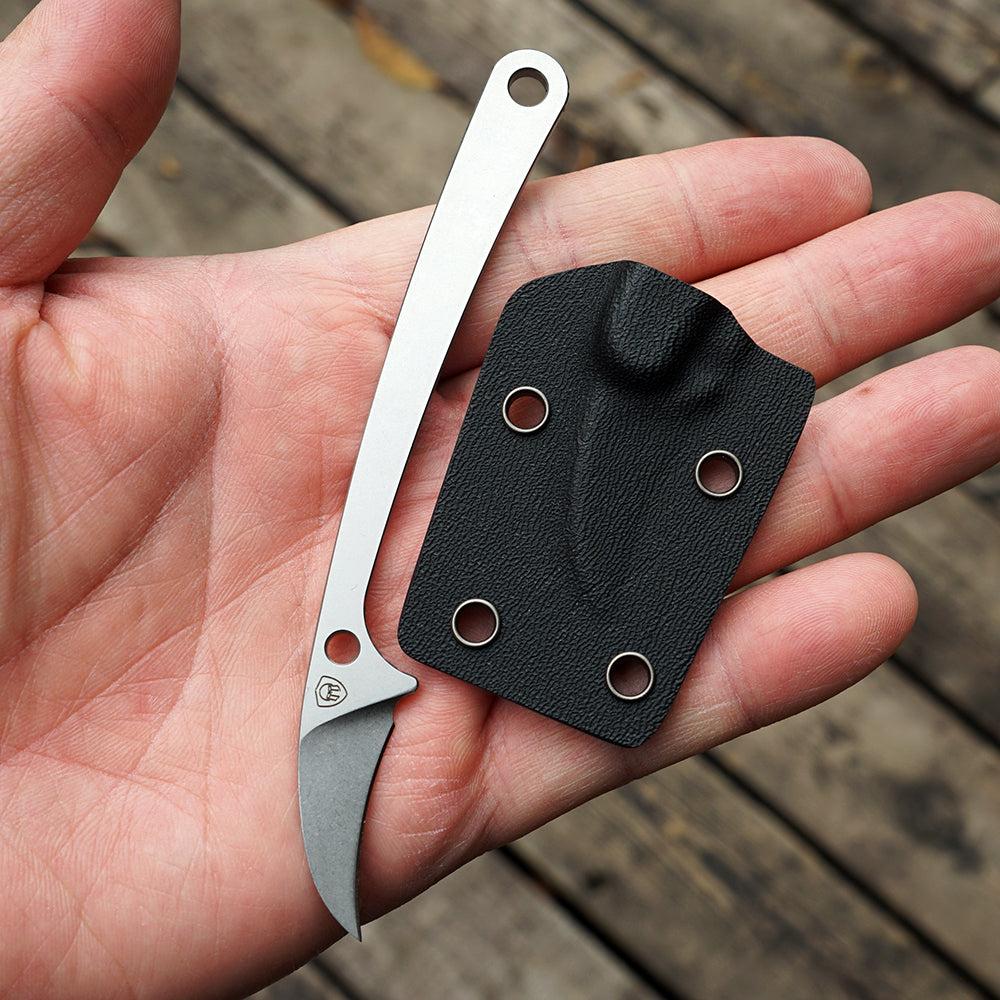 MK-17 14C28N/M390 Steel Mini Claw Knife Stone Washing/DLC