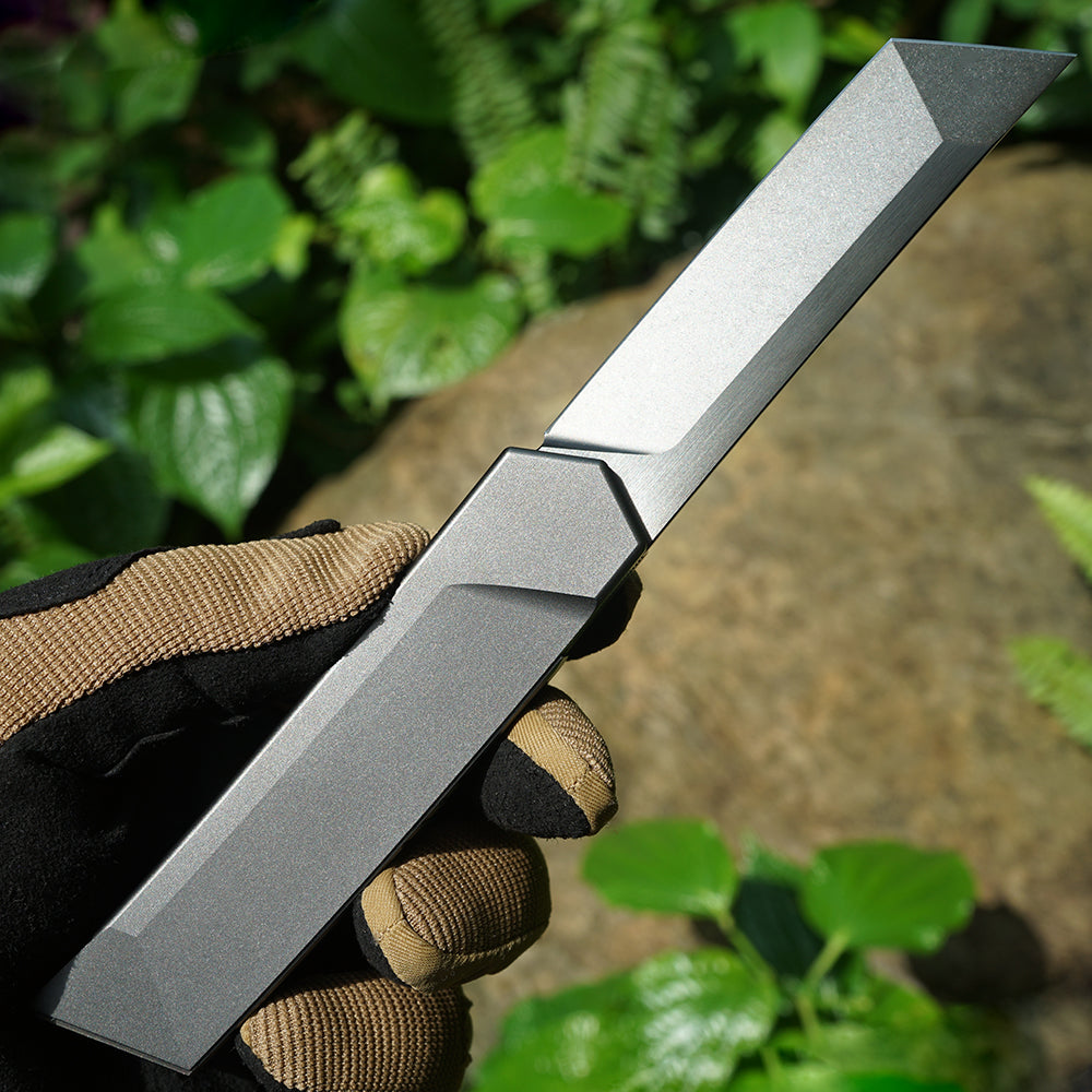 Mocenary MK-05(B) DLC Original No-Screw M390 Steel Folding Pocket Knife Outdoor Camping Gear Mortise-Tenon Quick-Release EDC