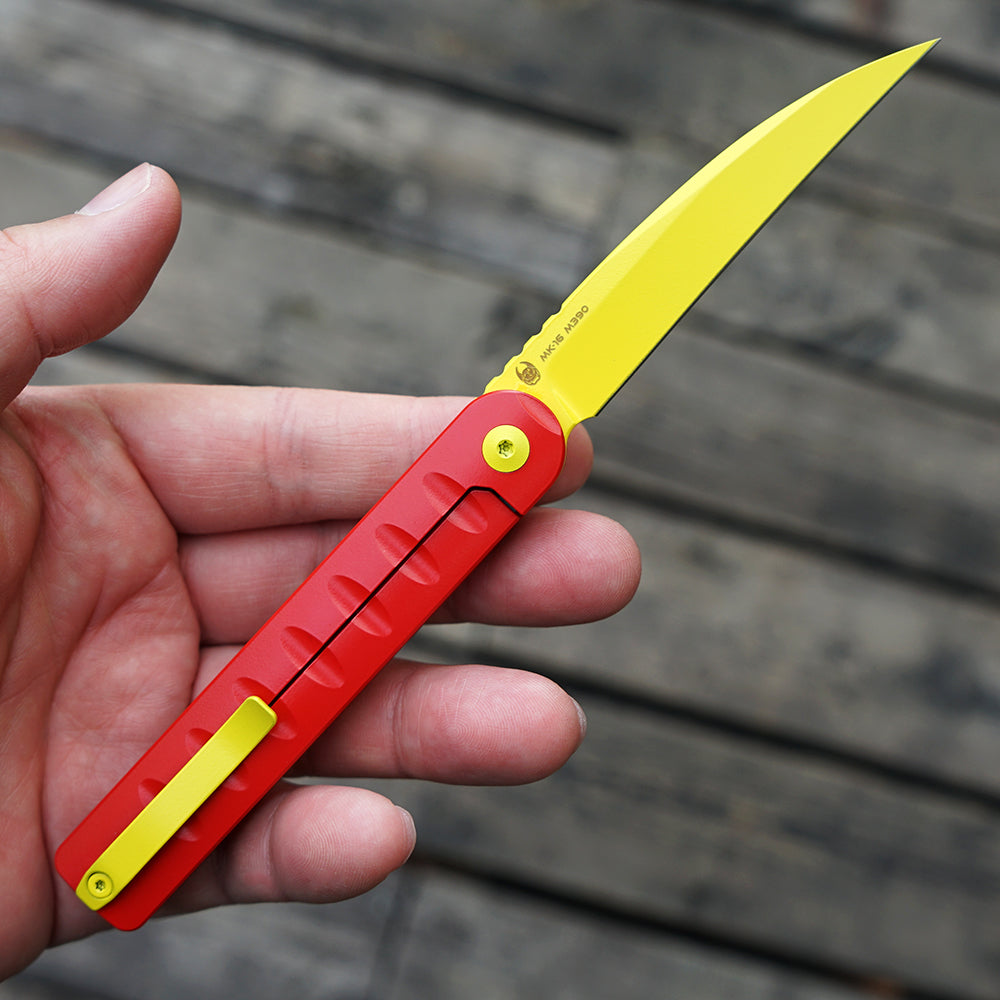 Pipefish(Mk-16(Rs) M390 Blade Special Edition Cerakote Ceramic Coating,Only 6 In Quantity