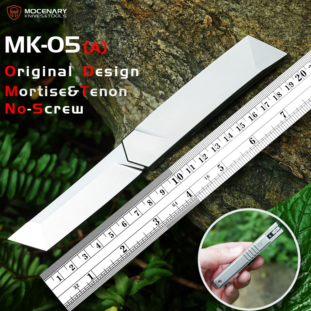 Mocenary MK-05(A) Original No-Screw M390 Blade Folding Knife Pocket Knife Mortise-and-Tenon Joints Quick Disassembly And Assembly EDC