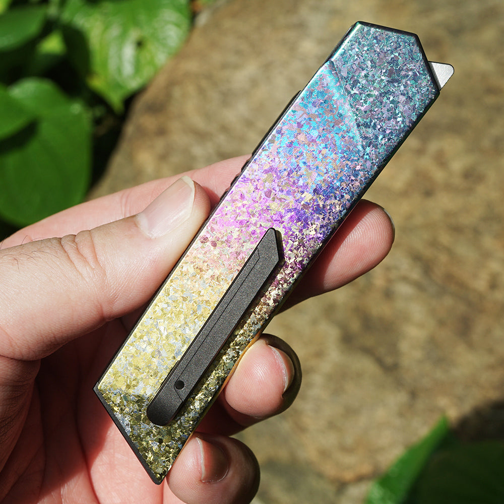 Mocenary MK-05(C) Original No-Screw M390 Blade Folding Pocket Knife Outdoor Camping Gear Mortise-Tenon Quick-Release EDC