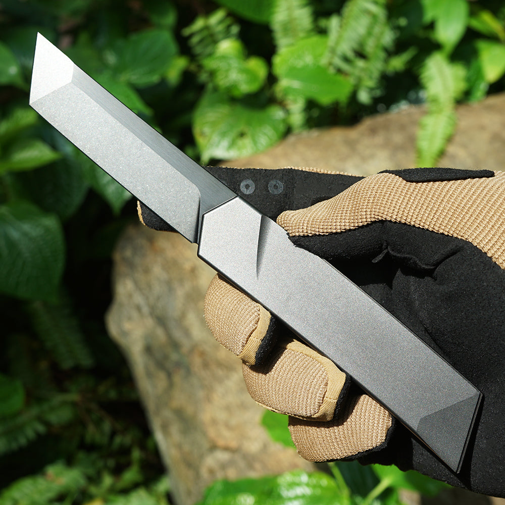 Mocenary MK-05(B) DLC Original No-Screw M390 Steel Folding Pocket Knife Outdoor Camping Gear Mortise-Tenon Quick-Release EDC