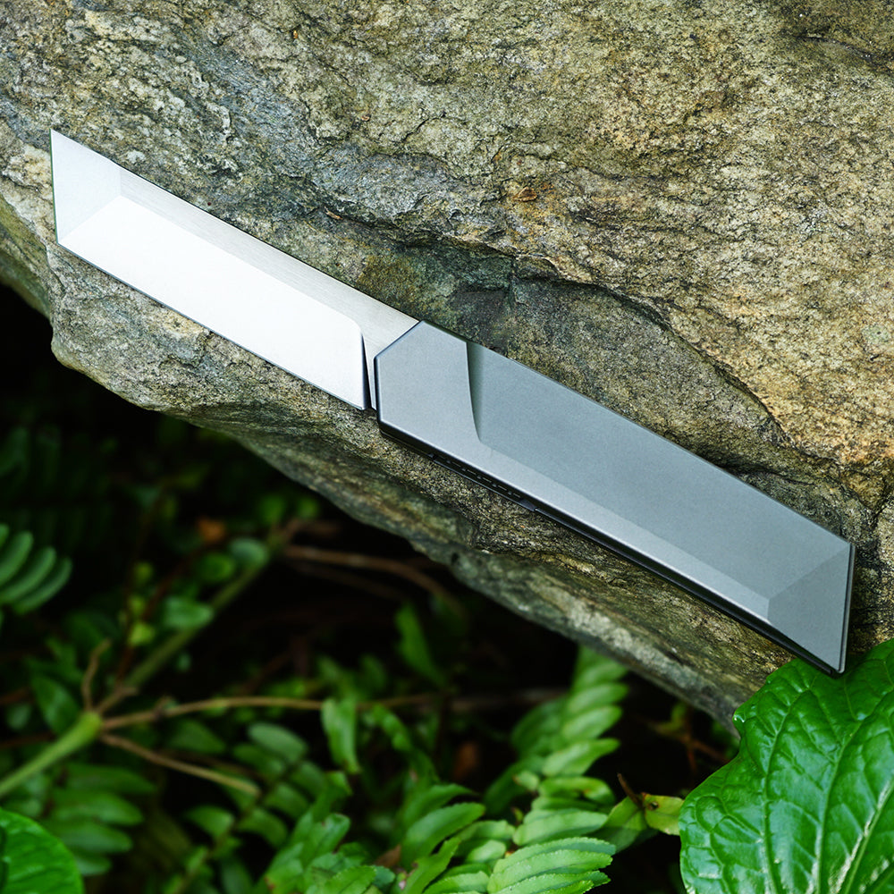 Mocenary MK-05(B) DLC Original No-Screw M390 Steel Folding Pocket Knife Outdoor Camping Gear Mortise-Tenon Quick-Release EDC