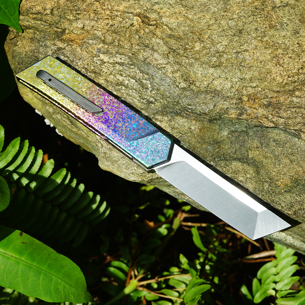 Mocenary MK-05(C) Original No-Screw M390 Blade Folding Pocket Knife Outdoor Camping Gear Mortise-Tenon Quick-Release EDC