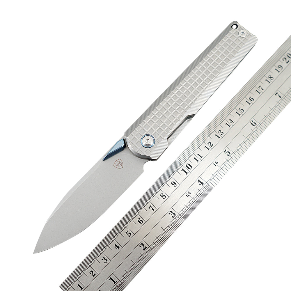 Mocenary Knives M390 Steel Pocket Folding Knife Camping Knives Outdoor Survival Tools EDC Knife Titanium MK-09(GP) A