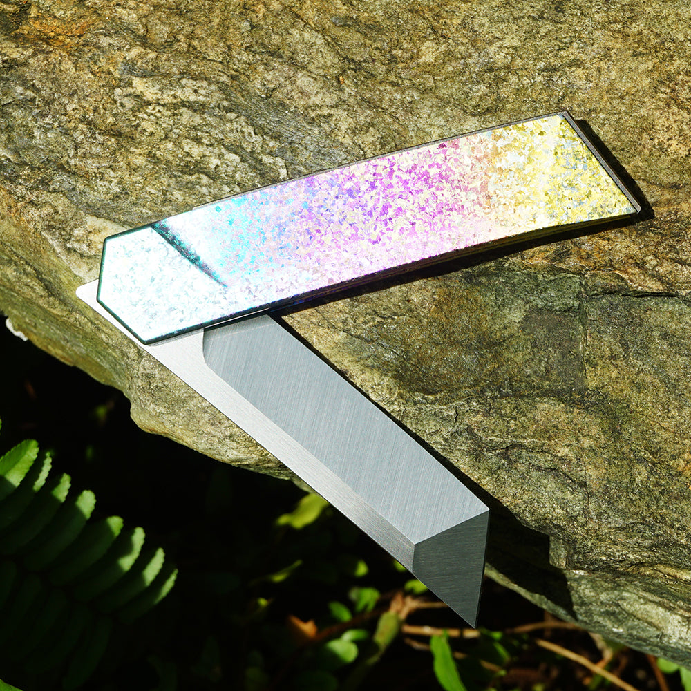 Mocenary MK-05(C) Original No-Screw M390 Blade Folding Pocket Knife Outdoor Camping Gear Mortise-Tenon Quick-Release EDC