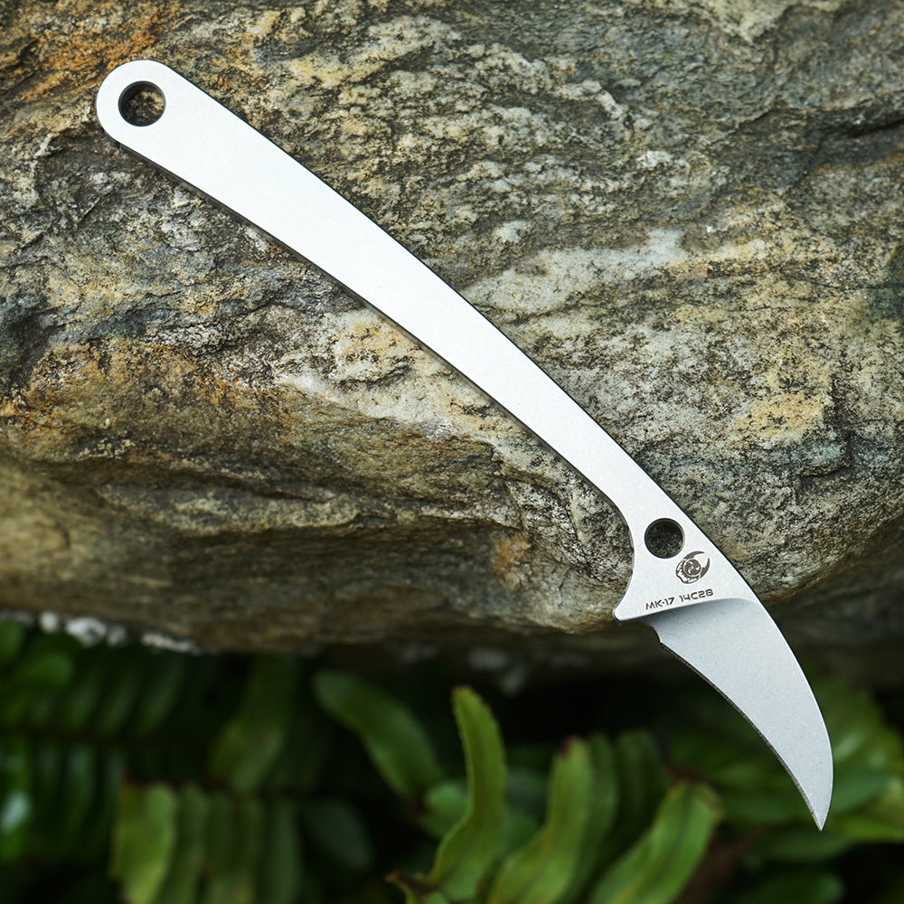 MK-17 14C28N/M390 Steel Mini Claw Knife Stone Washing/DLC