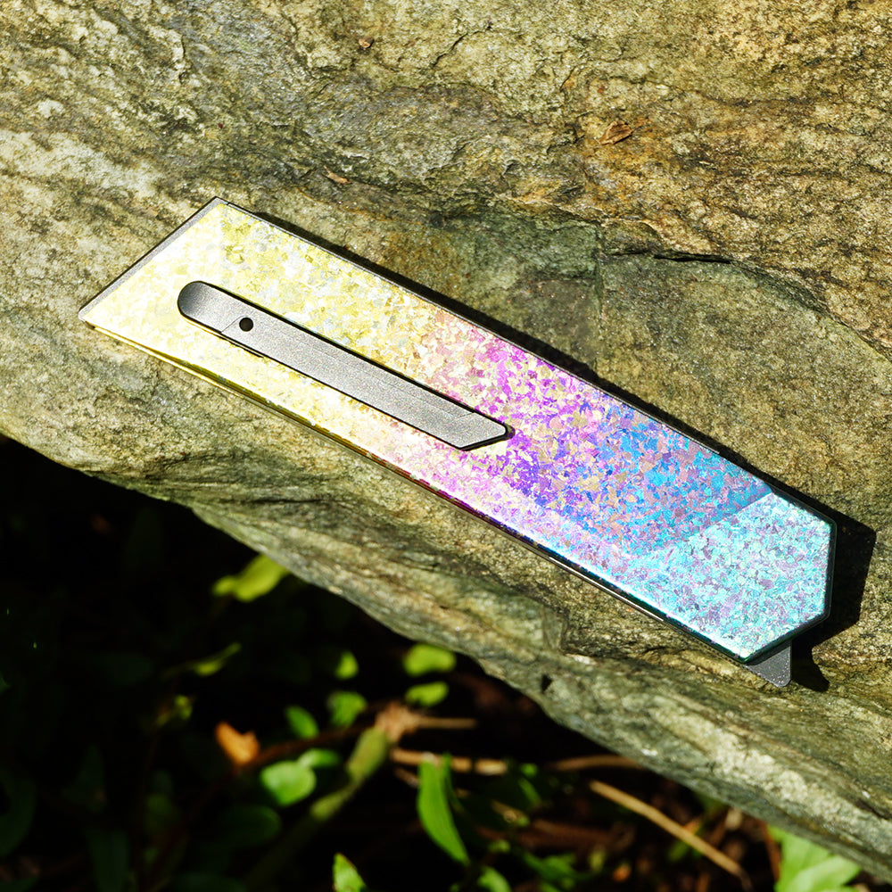 Mocenary MK-05(C) Original No-Screw M390 Blade Folding Pocket Knife Outdoor Camping Gear Mortise-Tenon Quick-Release EDC