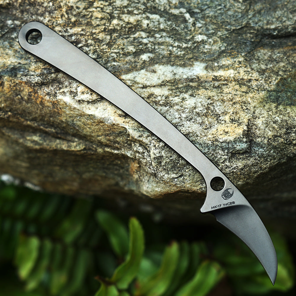 MK-17 14C28N/M390 Steel Mini Claw Knife Stone Washing/DLC