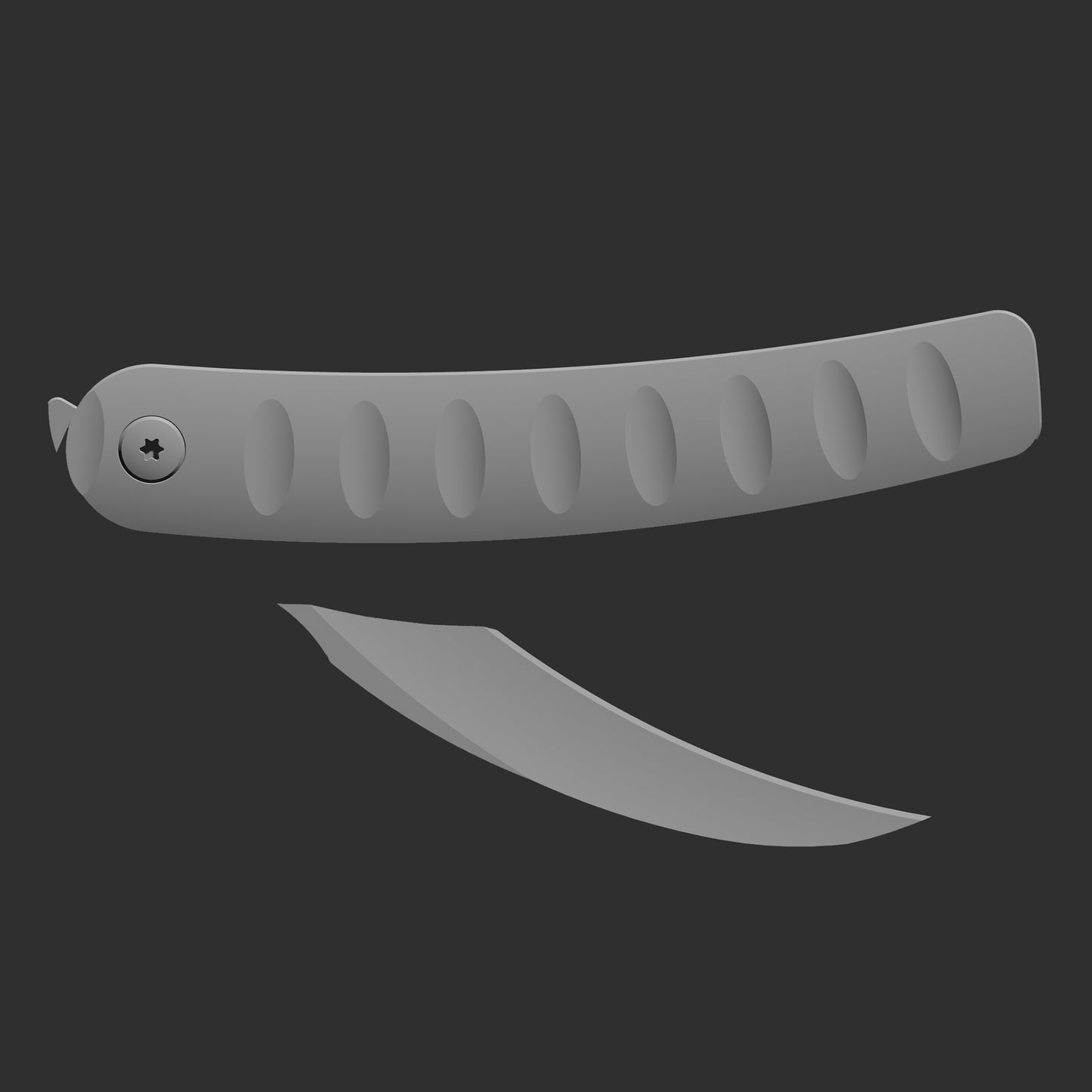 “Scorp-X”(MK-21) Tiguass Design M390 M390 Blade Titanium Alloy Handle With Tail Ring