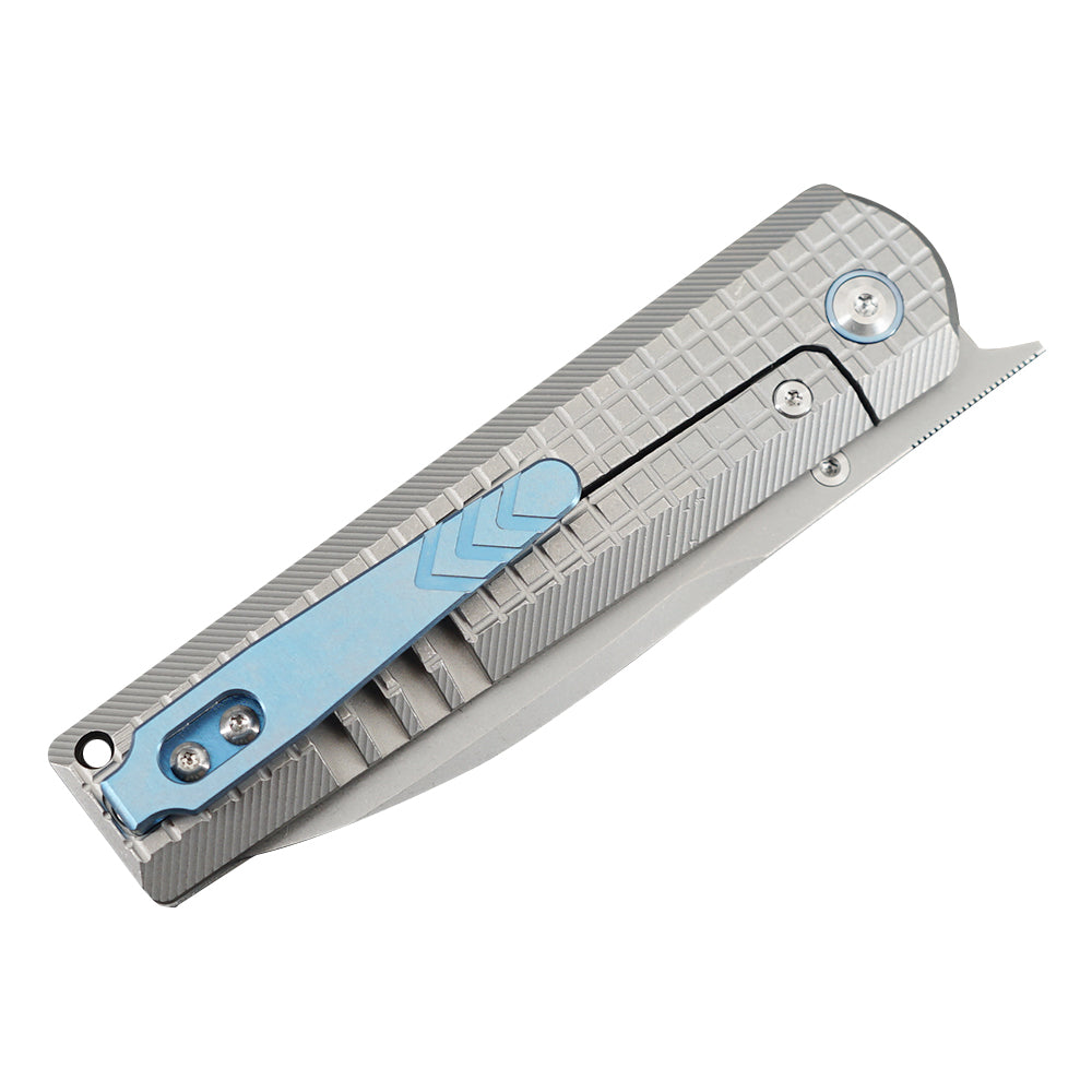 Mocenary Knives M390 Steel Pocket Folding Knife Camping Knives Outdoor Survival Tools EDC Knife Titanium MK-09(GP) A