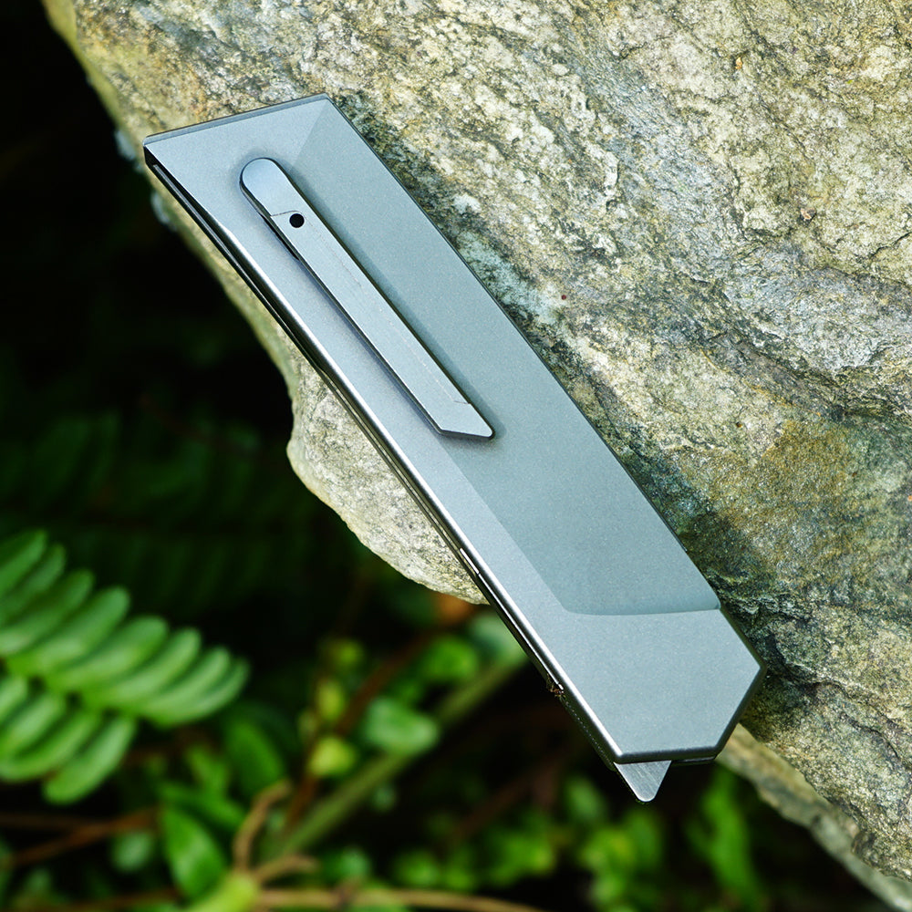 Mocenary MK-05(B) DLC Original No-Screw M390 Steel Folding Pocket Knife Outdoor Camping Gear Mortise-Tenon Quick-Release EDC