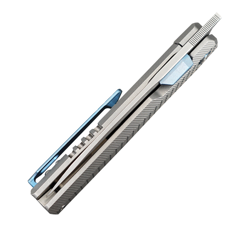 Mocenary Knives M390 Steel Pocket Folding Knife Camping Knives Outdoor Survival Tools EDC Knife Titanium MK-09(GP) A