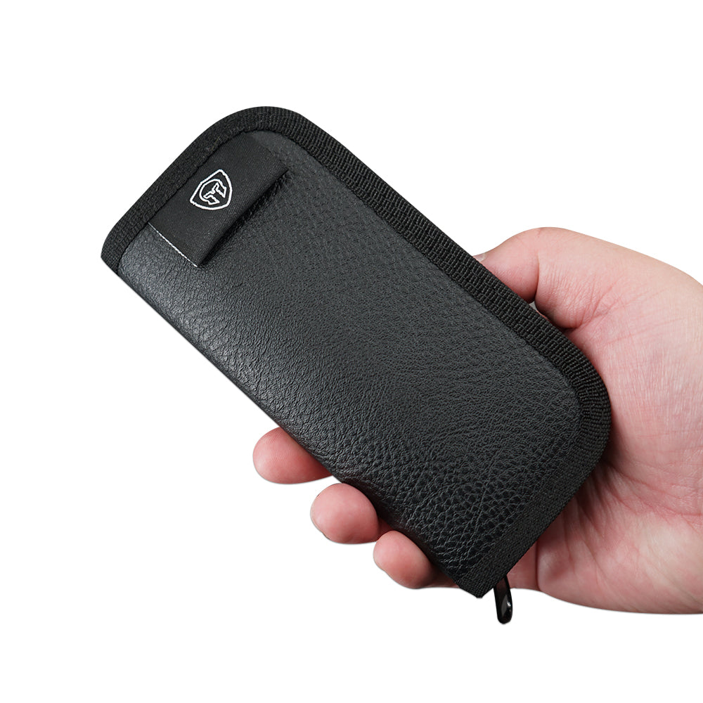 EDC Zipper Knife Bag Semi PU Leather Moisture Proof Knife Protective Sleeve Portable Outdoor Tool Pocket Anti-fall Storage