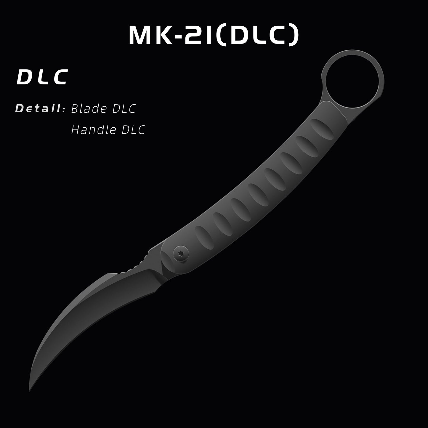 “Scorp-X”(MK-21) Tiguass Design M390 M390 Blade Titanium Alloy Handle With Tail Ring