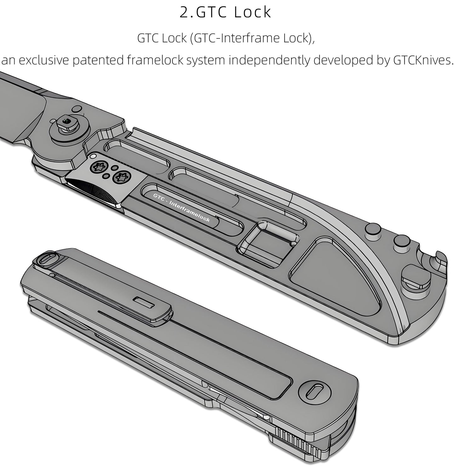 Vision | Tiguass Design ICPS System, GTC Lock, M390 Steel, Semi-Integral Handle,Minimalist Series