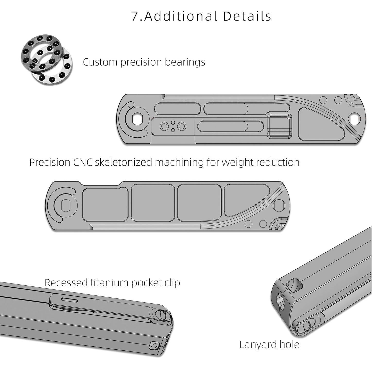 Vision | Tiguass Design ICPS System, GTC Lock, M390 Steel, Semi-Integral Handle,Minimalist Series