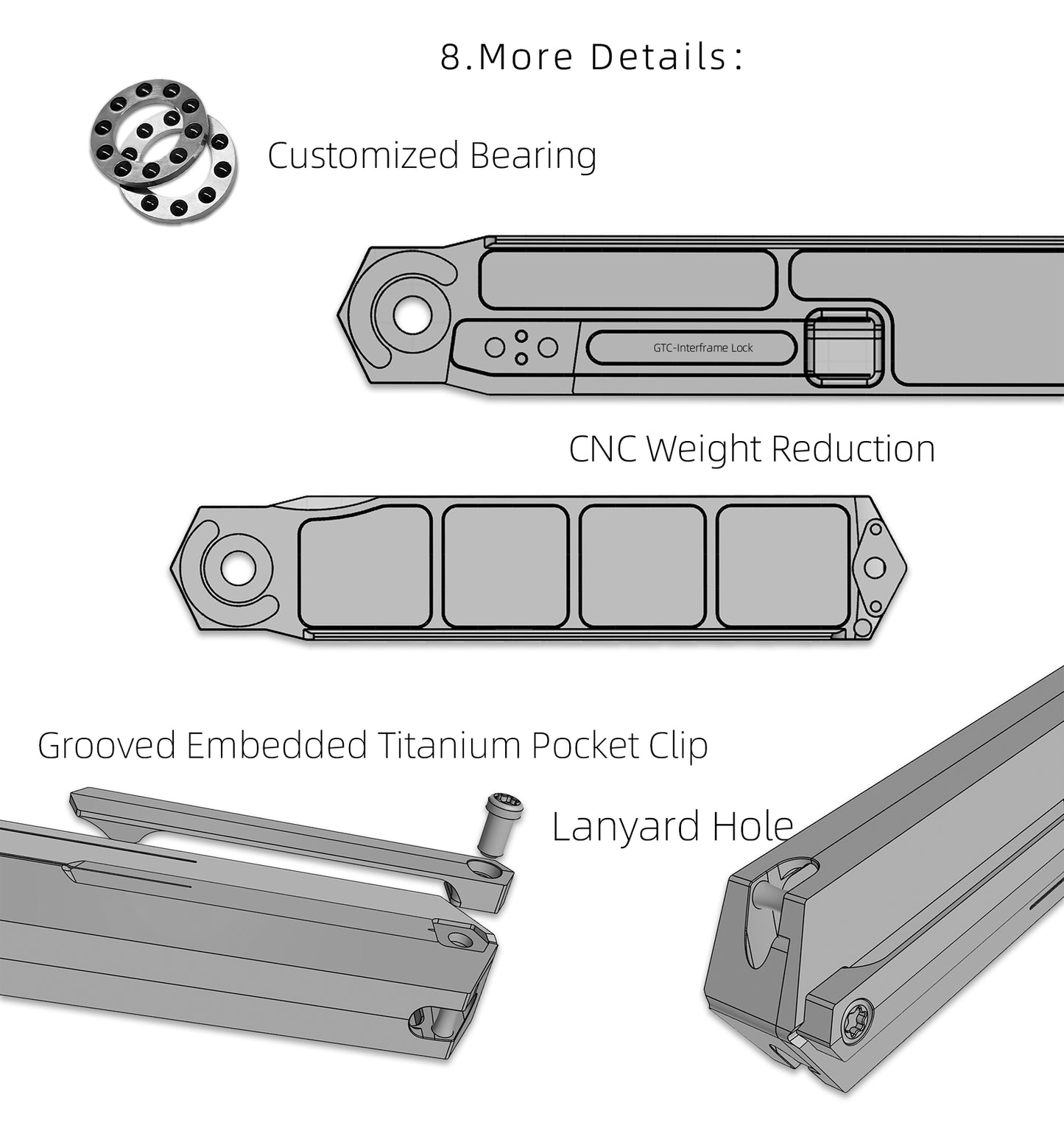 PALADIN | Designed by Tiguass, M390 Steel, Single-Edge Sword Profile Folding Knife