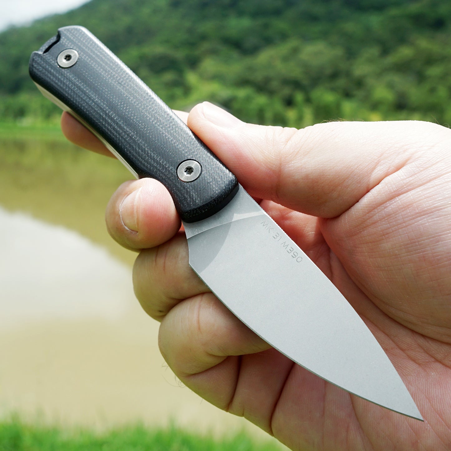 Mocenary MK-31 M390 Blade Small Fixed Blade Knife G10 Handle Kydex Sheath