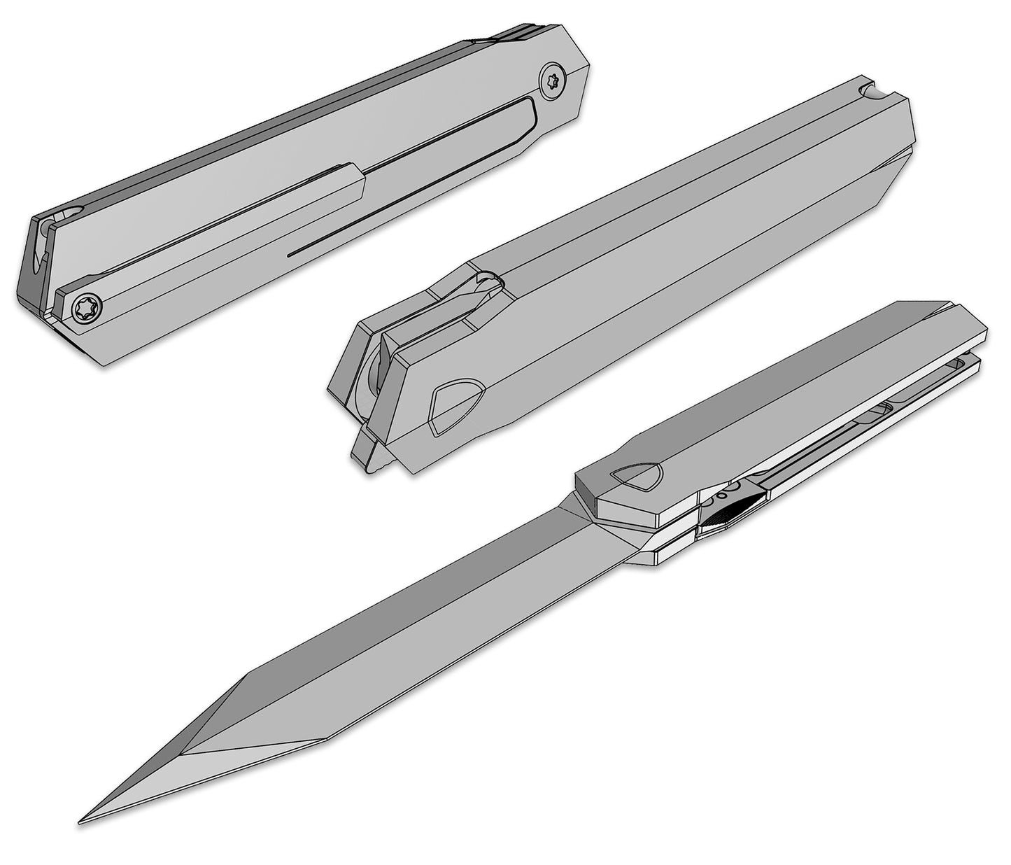 PALADIN | Designed by Tiguass, M390 Steel, Single-Edge Sword Profile Folding Knife