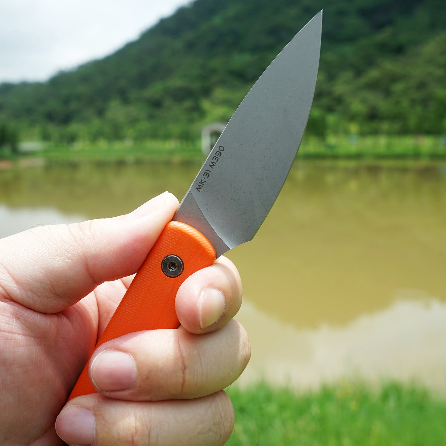 Mocenary MK-31 M390 Blade Small Fixed Blade Knife G10 Handle Kydex Sheath