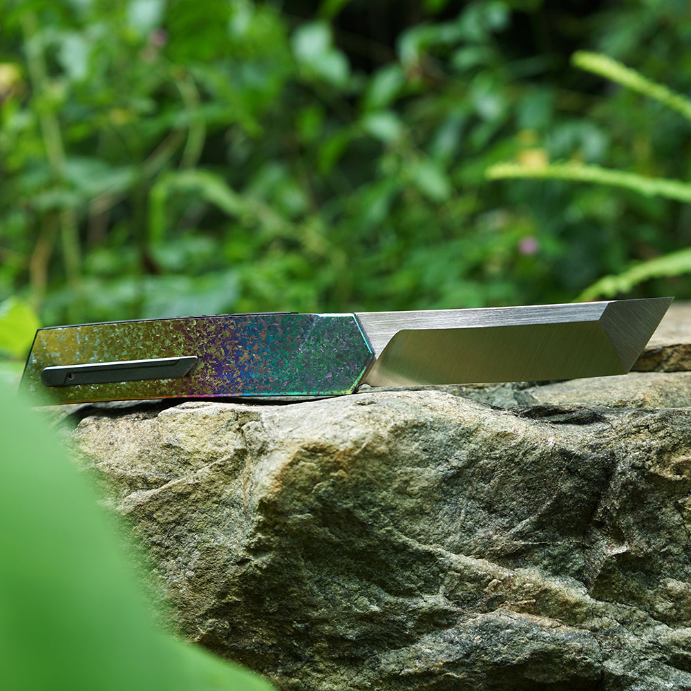 Mocenary MK-05(C)  Original No-Screw M390 Blade Folding Pocket Knife Outdoor Camping Gear Mortise-Tenon Quick-Release EDC