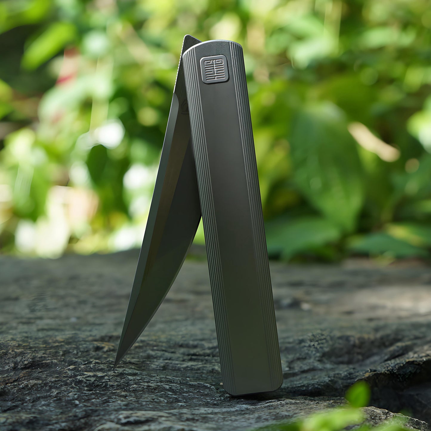 “墨” MK-28(TiN) M390 Blade Semi-Integral Titanium Front Flipper Design By Tiguass