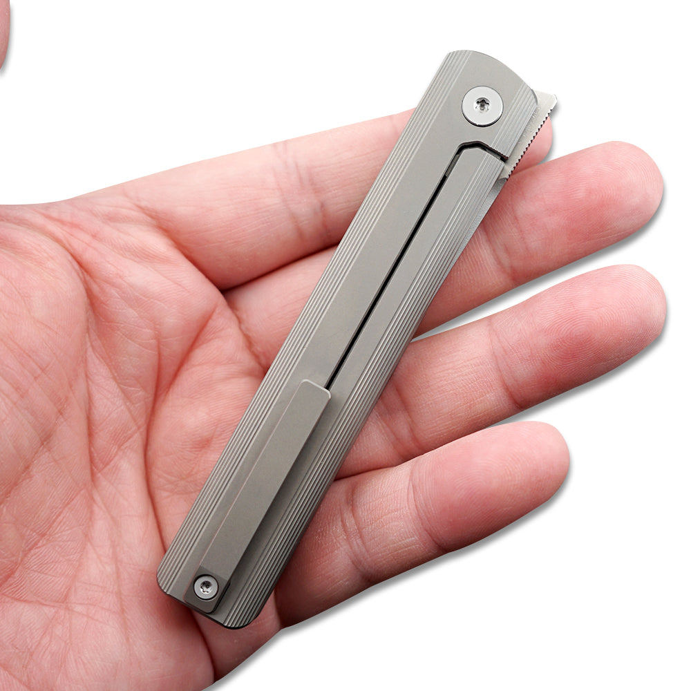 “墨”(MK-28) Tiguass Design M390 Blade Semi-Integrated Titanium Alloy Handle TiN/DLC Shipped In October 2025