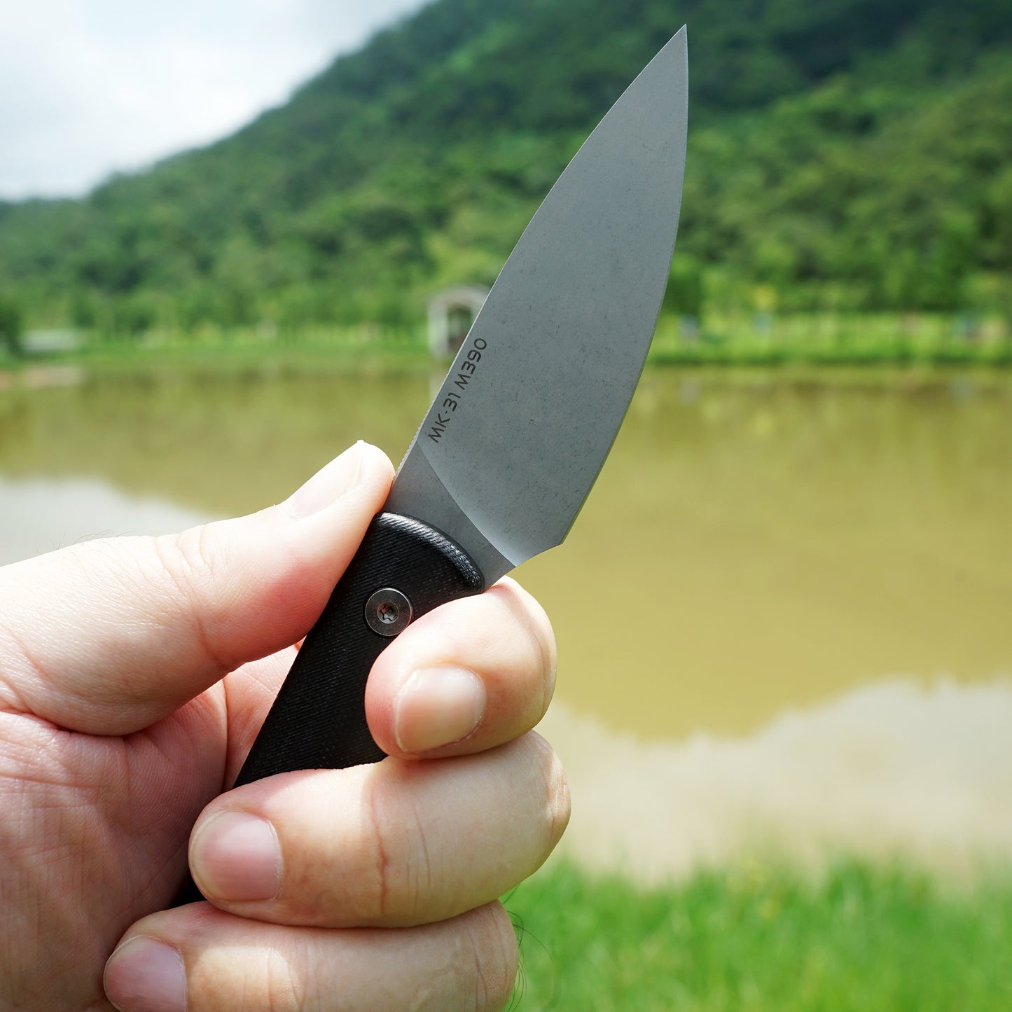 Mocenary MK-31 M390 Blade Small Fixed Blade Knife G10 Handle Kydex Sheath