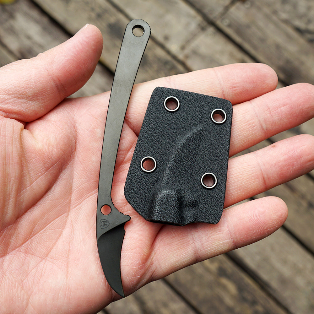 MK-17 14C28N/M390 Steel Mini Claw Knife Stone Washing/DLC