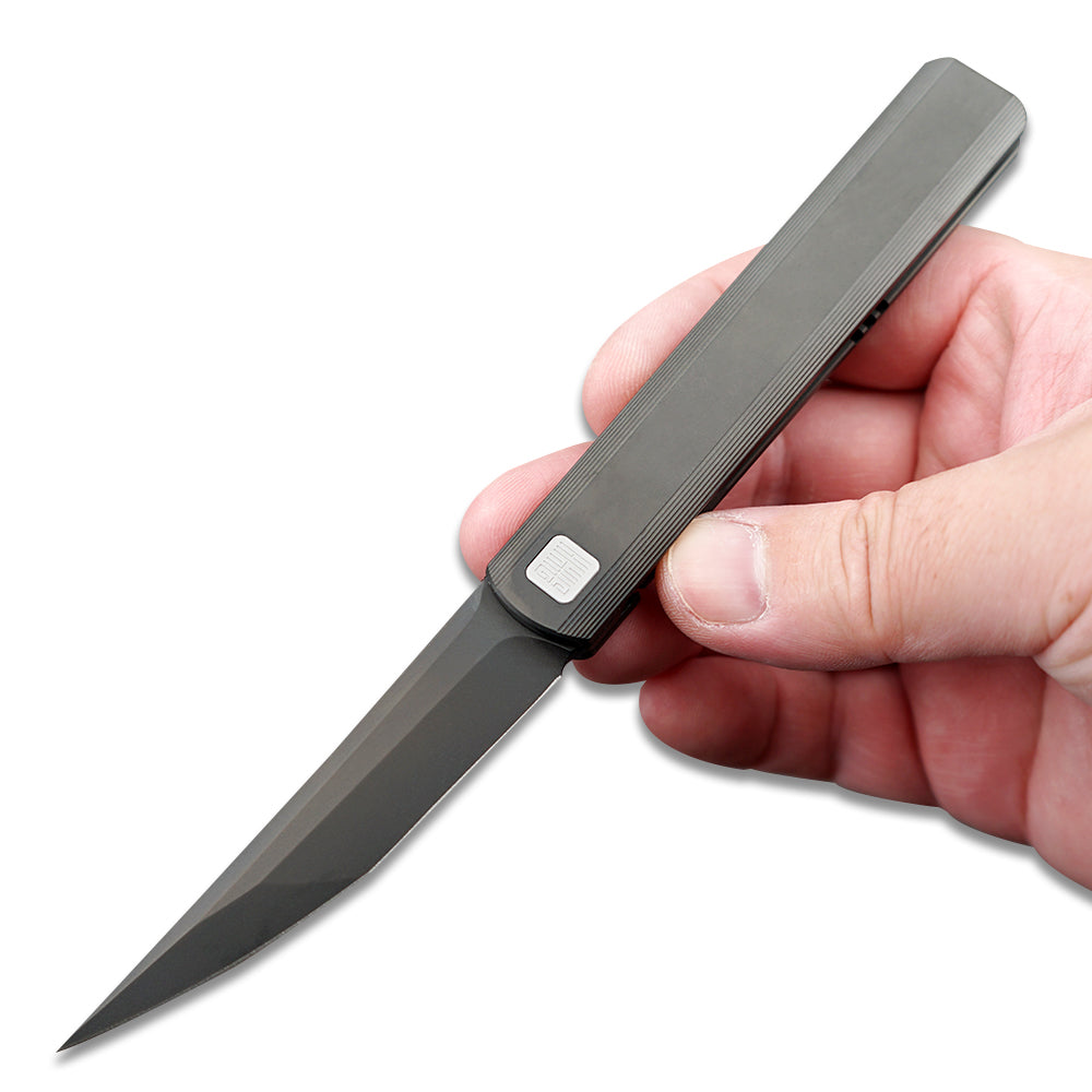 “墨”(MK-28) Tiguass Design M390 Blade Semi-Integrated Titanium Alloy Handle TiN/DLC Shipped In October 2025