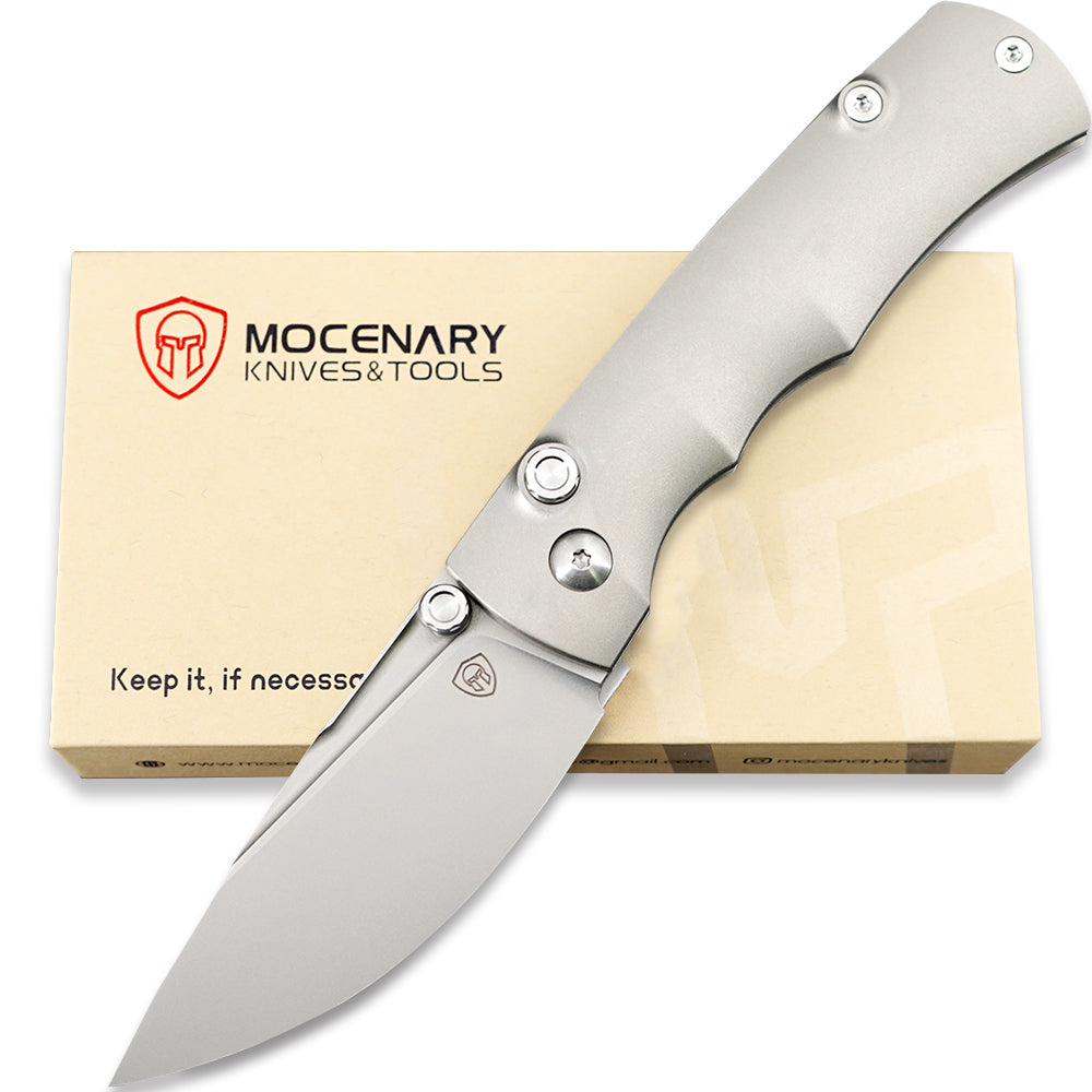Mocenary Knives Original CPM 20CV Blade Folding Knife Pocket Knife Tactical Knife Camping Knives Outdoor Tool TC4 Titanium EDC MK-03