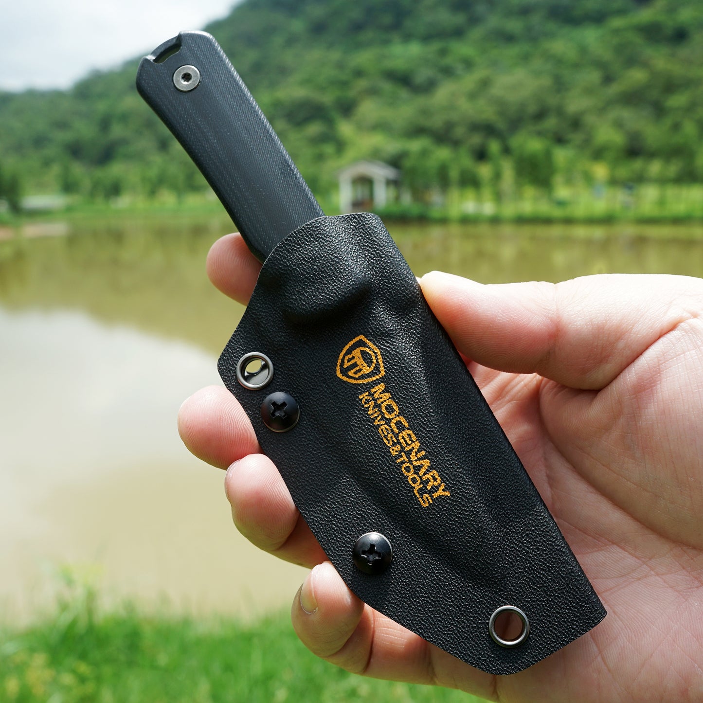 Mocenary MK-31 M390 Blade Small Fixed Blade Knife G10 Handle Kydex Sheath