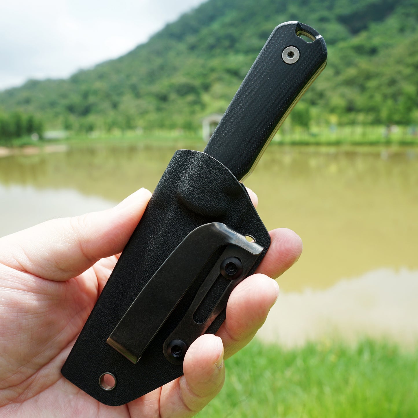 Mocenary MK-31 M390 Blade Small Fixed Blade Knife G10 Handle Kydex Sheath