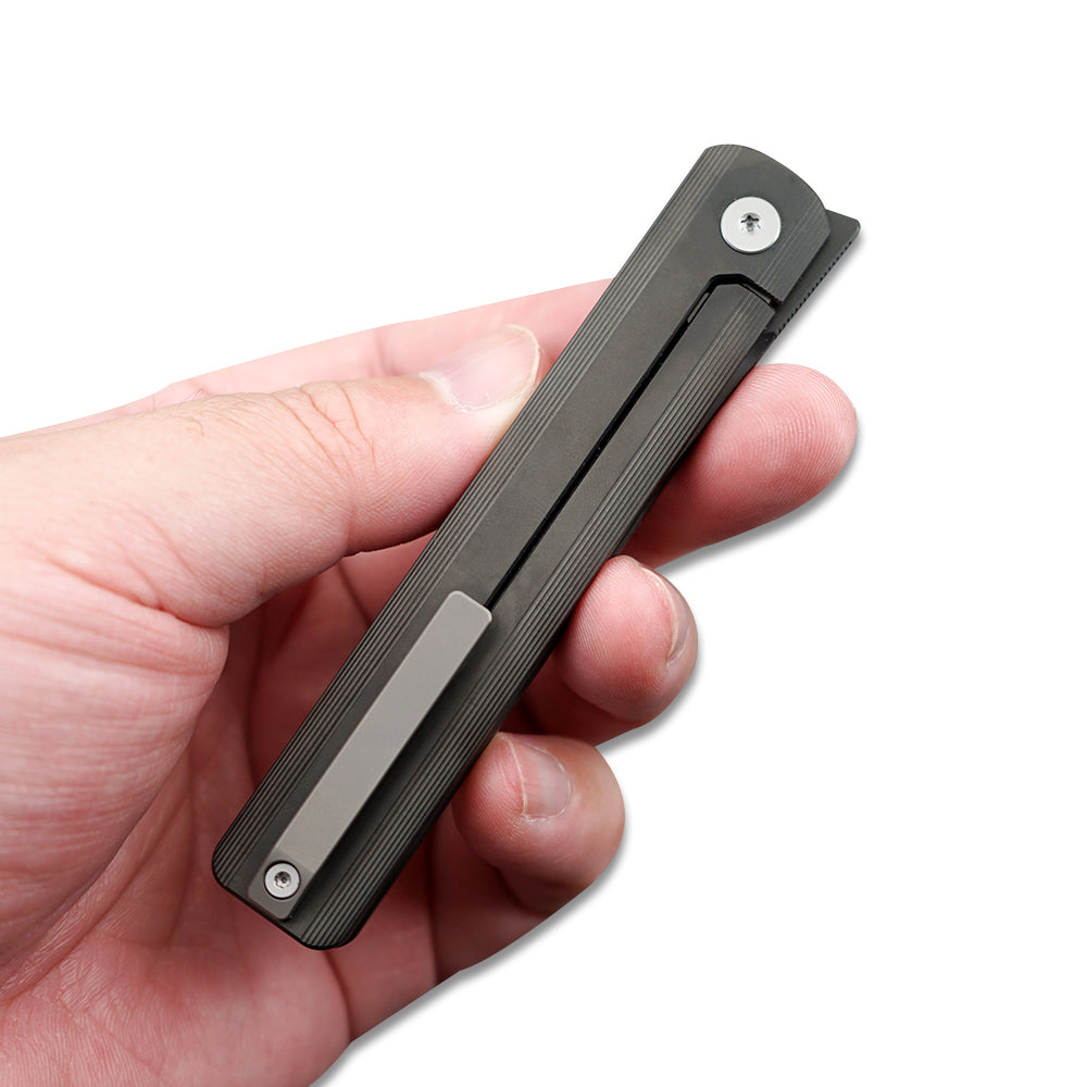 “墨”(MK-28) Tiguass Design M390 Blade Semi-Integrated Titanium Alloy Handle TiN/DLC Shipped In October 2025