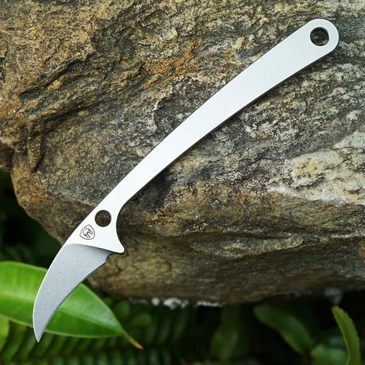 MK-17 14C28N/M390 Steel Mini Claw Knife Stone Washing/DLC