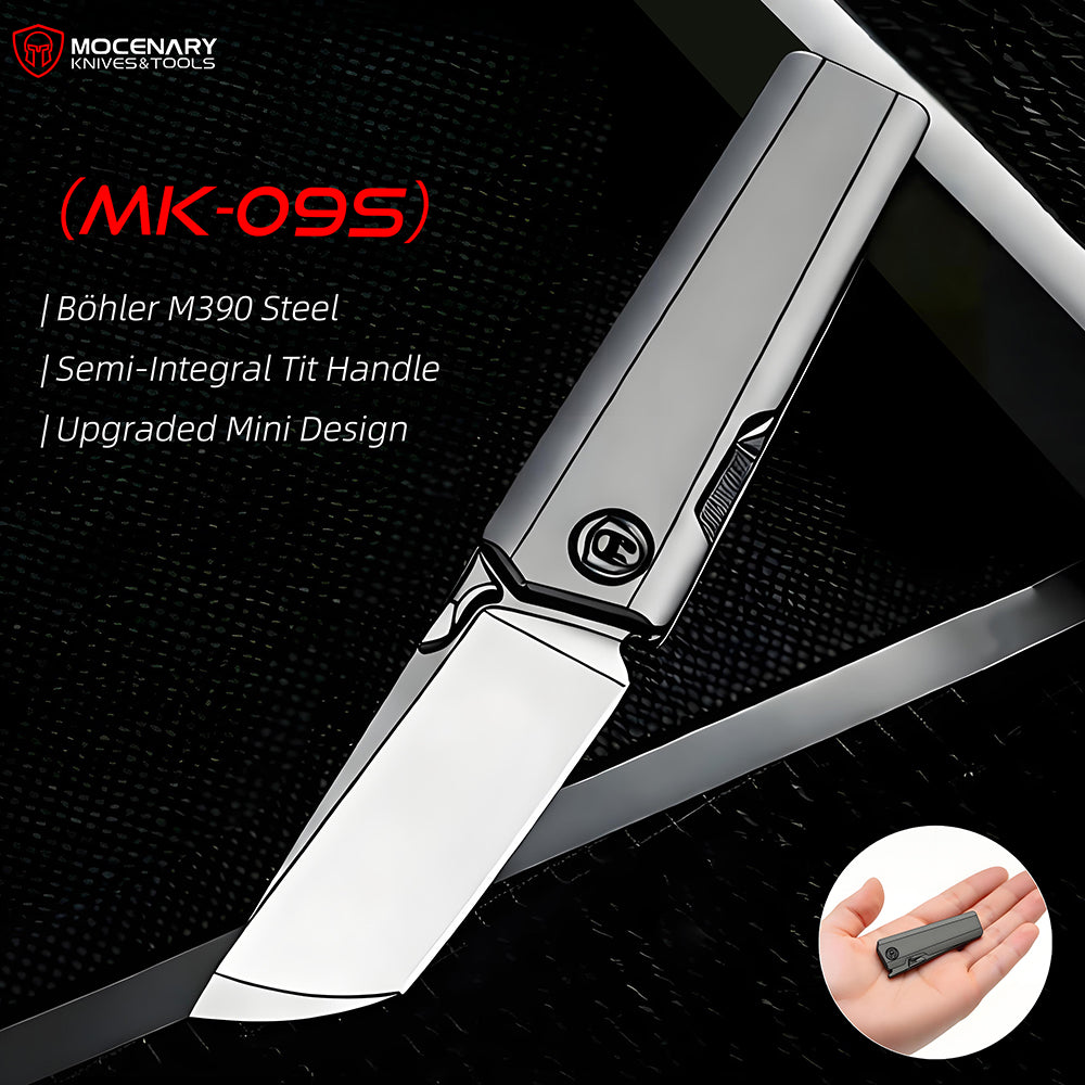 MK-09S M390 – Minimalist Semi-Integral EDC with Front Flipper & Thumb Stud | Shipping in 6 Months