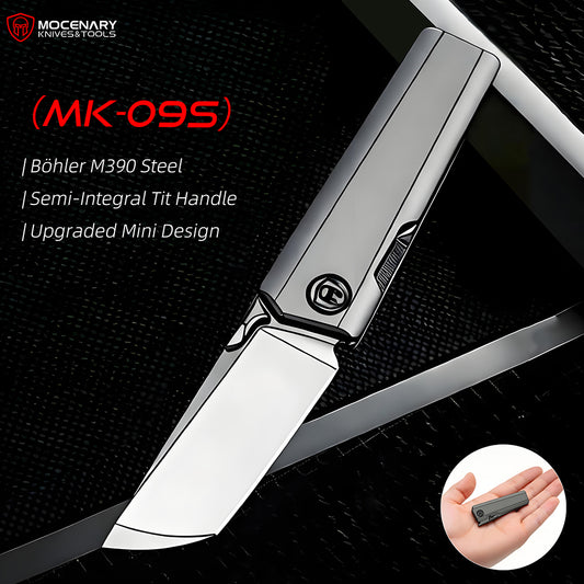 MK-09S M390 – Minimalist Semi-Integral EDC with Front Flipper & Thumb Stud | Shipping in 6 Months