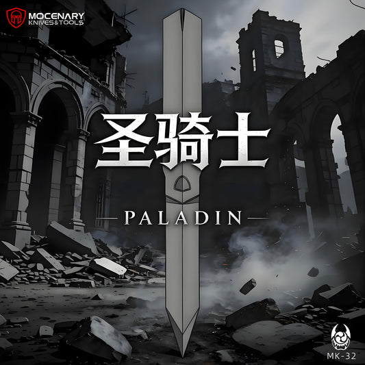 PALADIN | Designed by Tiguass, M390 Steel, Single-Edge Sword Profile Folding Knife
