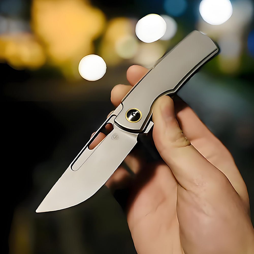 MK-06 M390 Steel Semi-One-Piece Titanium Handle Shipped In August