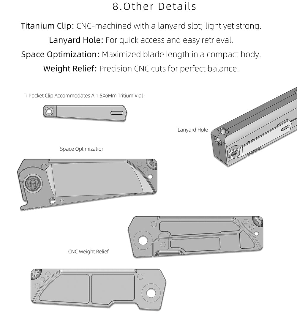 MK-09S M390 – Minimalist Semi-Integral EDC with Front Flipper & Thumb Stud | Shipping in 6 Months